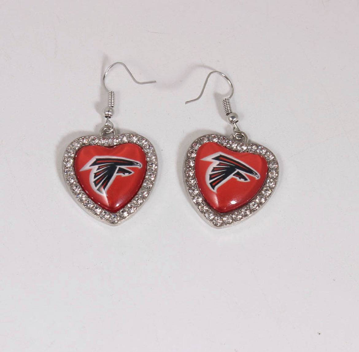 Falcons Heart Earrings - Closet Her'