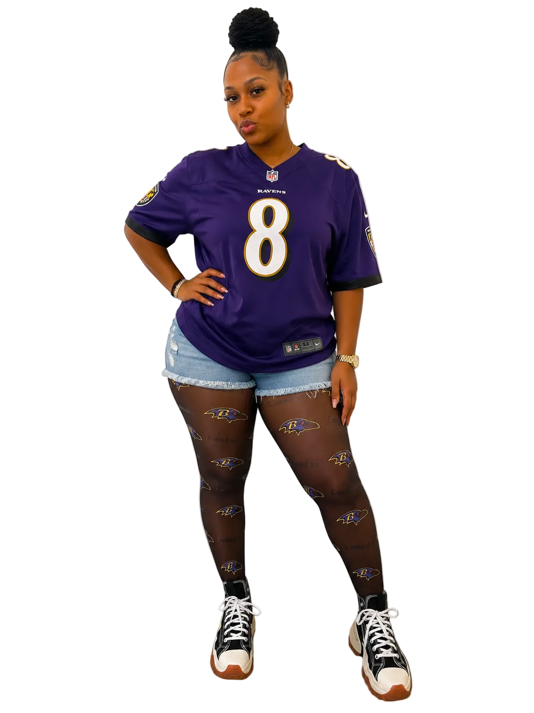 Locked In Ravens Stockings - Closet Her'