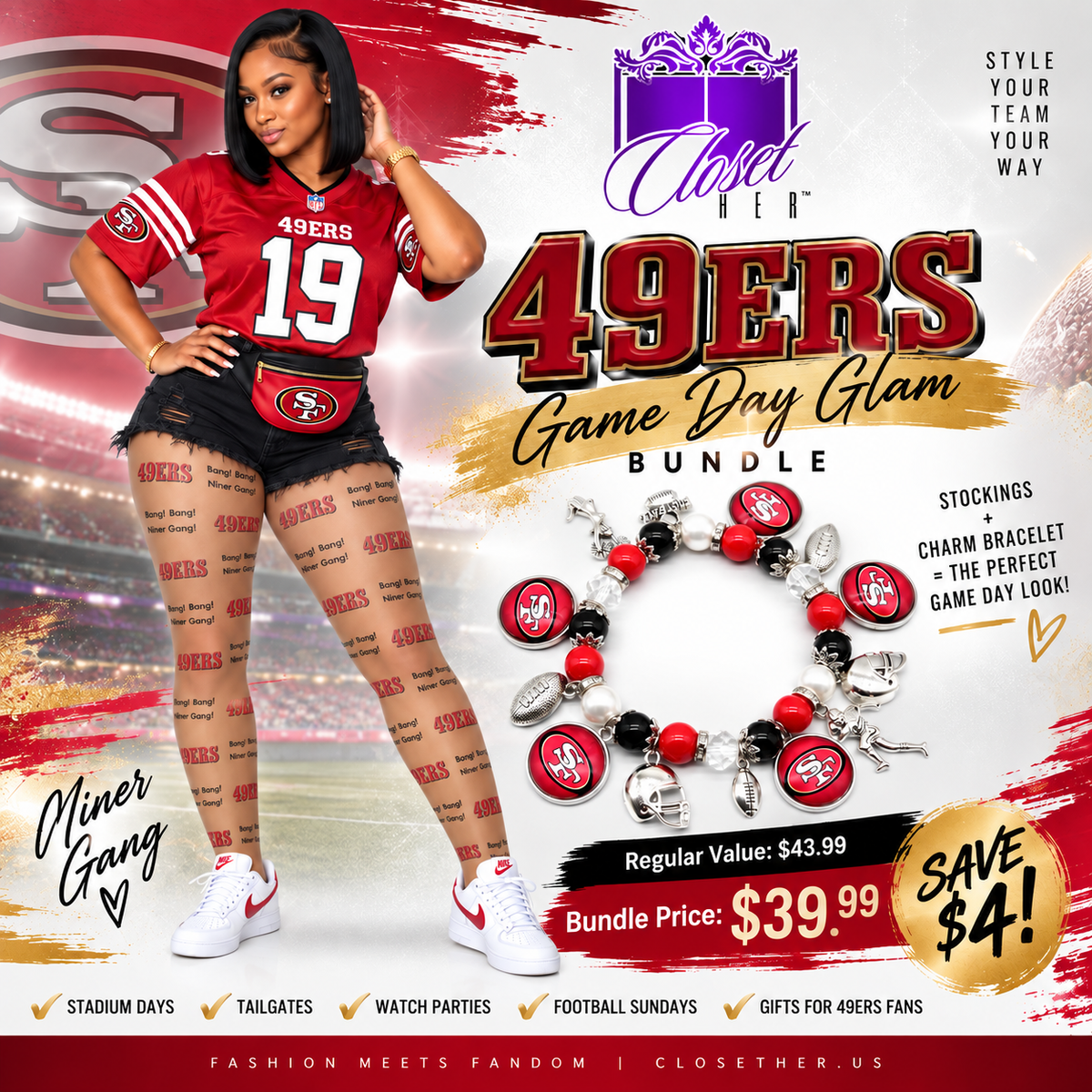 49ERS Game Day Glam Bundle