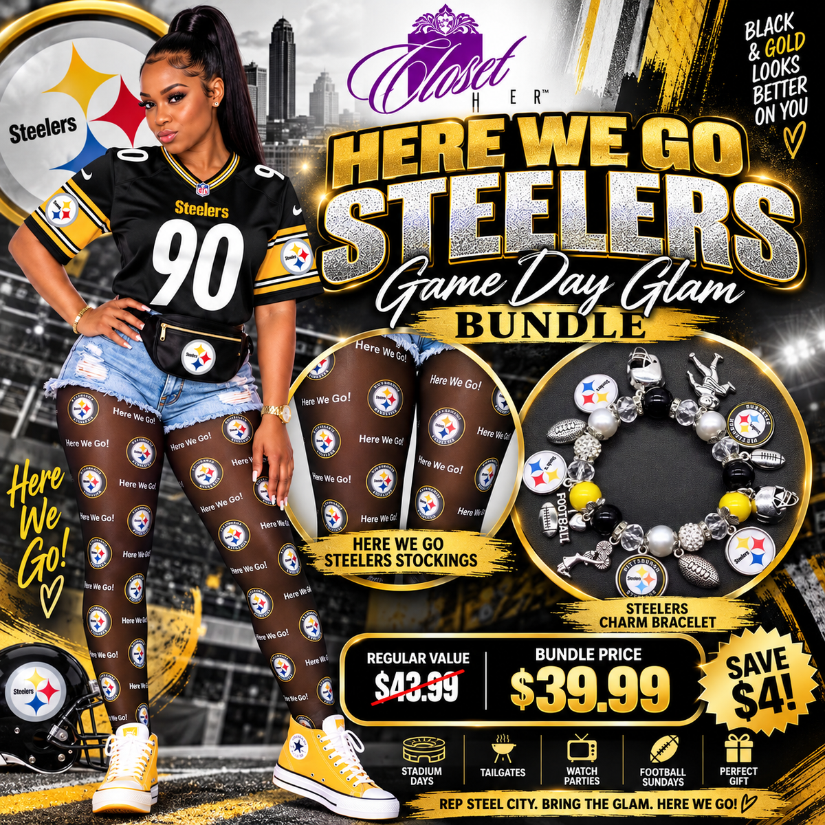Steelers Game Day Glam Bundle (Preorder)