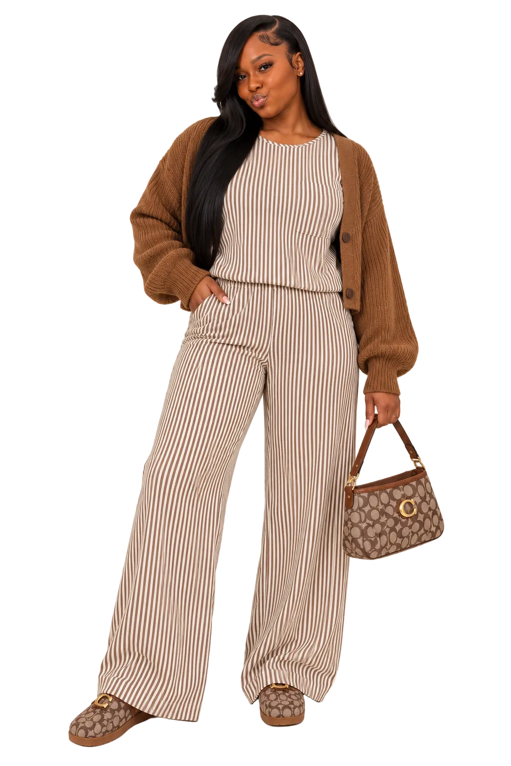 Soft Life Striped Set