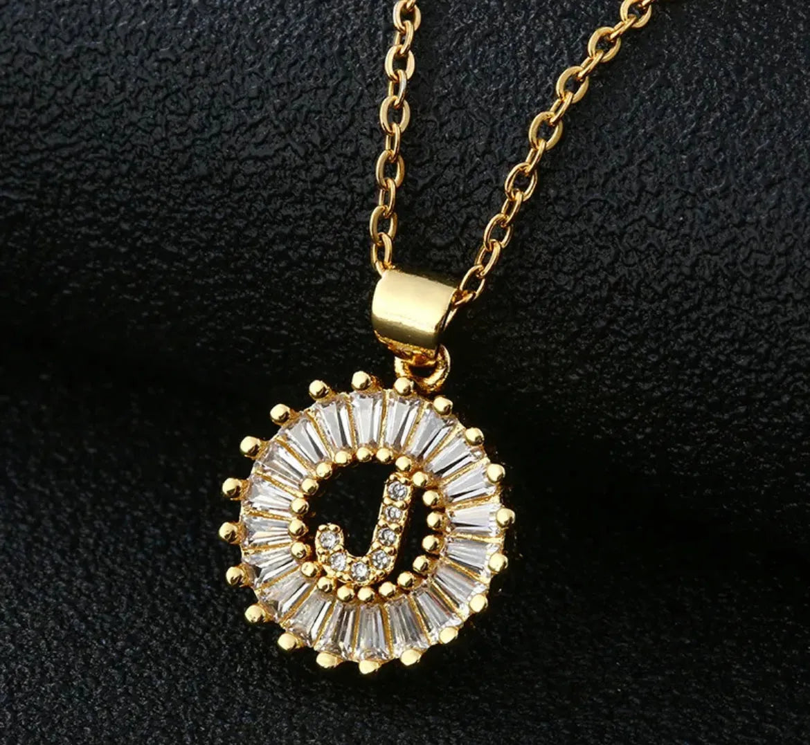 Gold Initial Necklace - Closet Her'