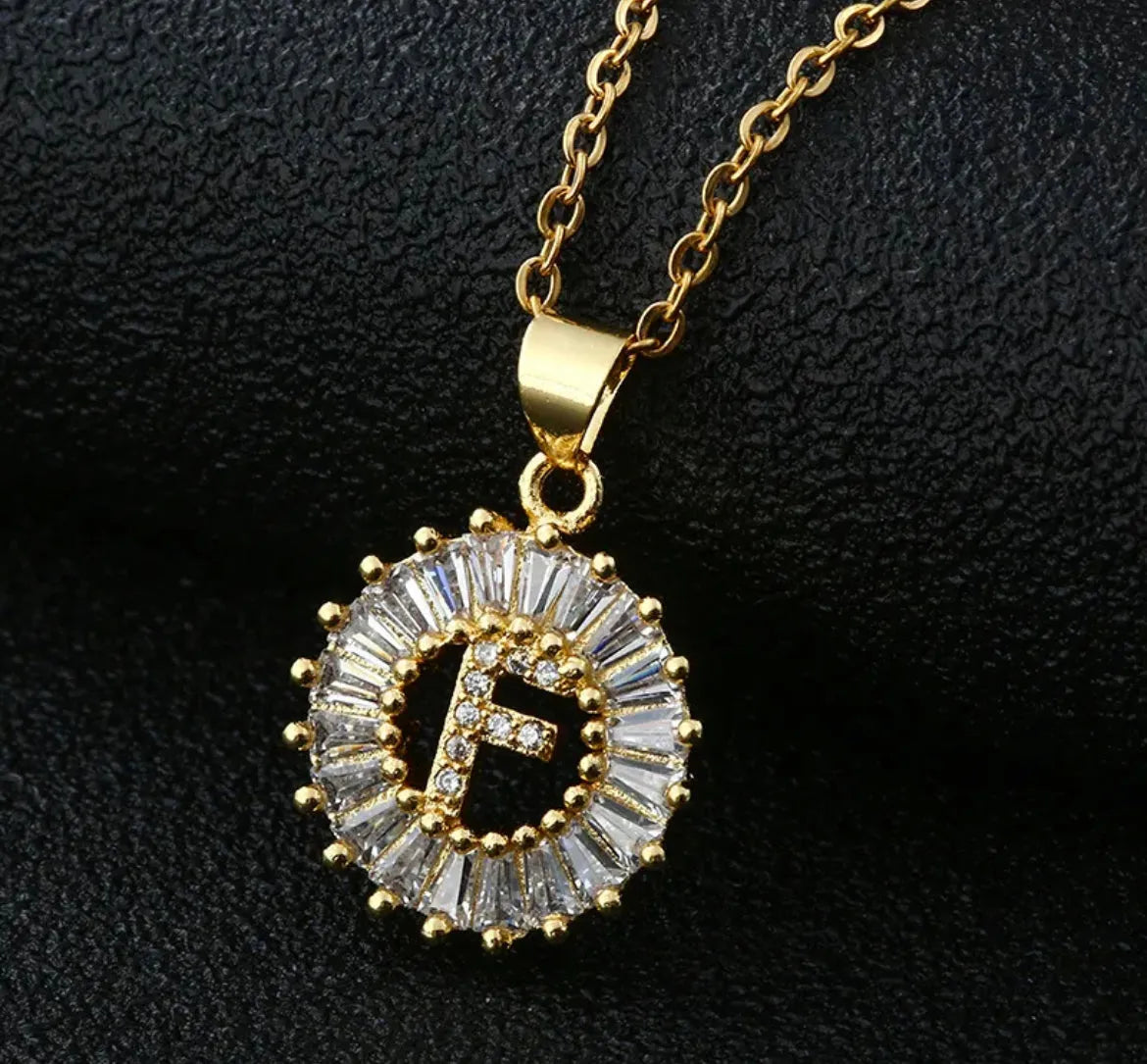 Gold Initial Necklace - Closet Her'