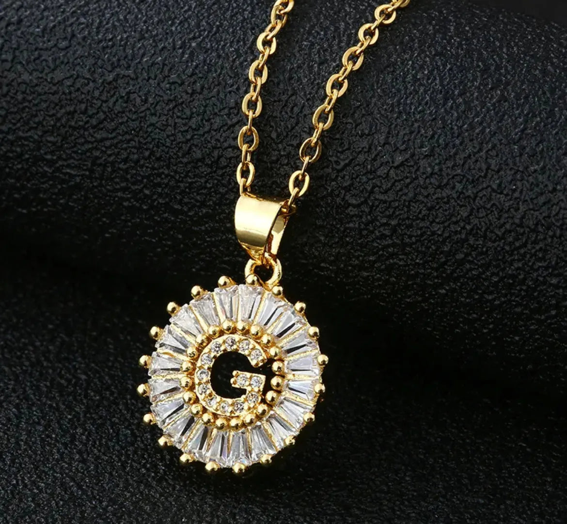 Gold Initial Necklace - Closet Her'