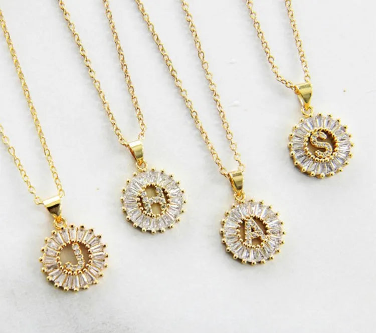 Gold Initial Necklace - Closet Her'