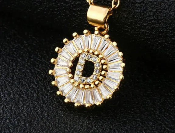 Gold Initial Necklace - Closet Her'