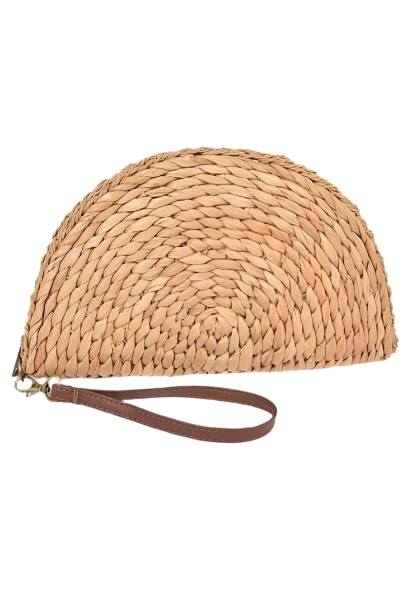 Sliced Straw Clutch - Closet Her'