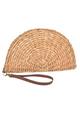 Sliced Straw Clutch