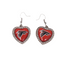 Falcons Heart Earrings