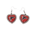 Falcons Heart Earrings - Closet Her'