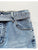 High Waisted Wide Leg Jeans for Women Rhinestone Embellished Denim Pants with Matching Sparkle Belt - Closet Her'