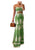 CHICME Floral Printed Maxi Dress Tie Ruched Shirred Bandeau Party Dress Slim Fit Ruffle Hem Vacation Dresses - Closet Her'