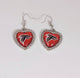 Falcons Heart Earrings - Closet Her'