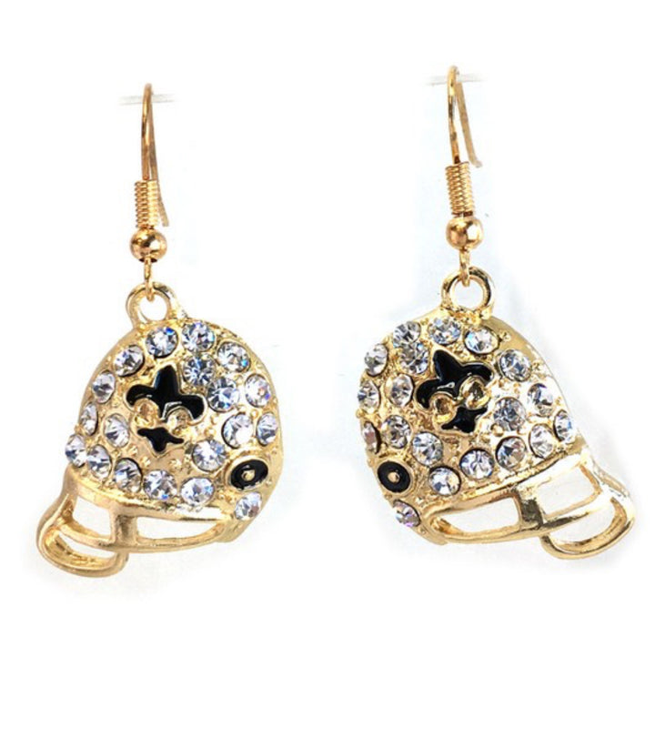 Football Helmet Earring - Closet Her'