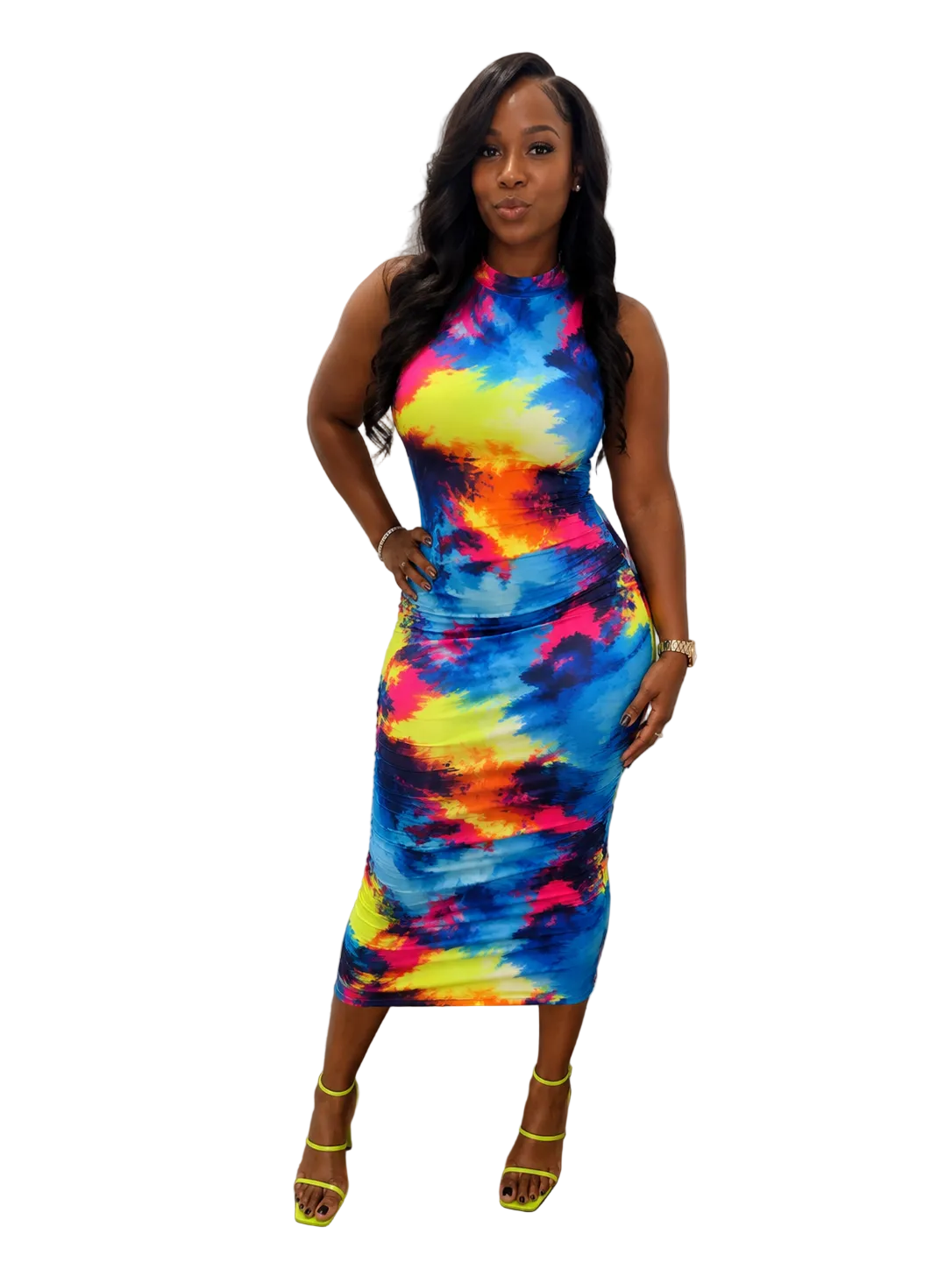 Tropical Burst Dress - Closet Her'