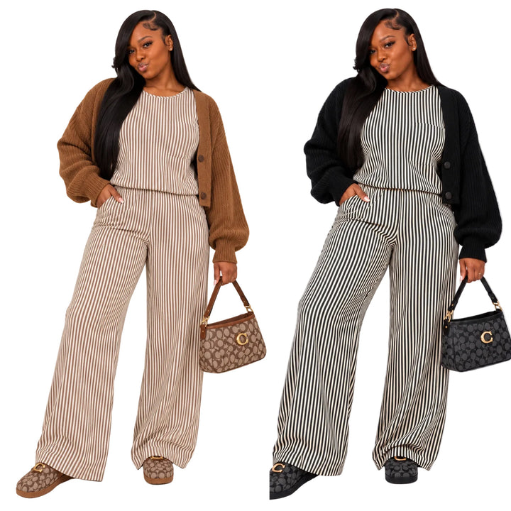Soft Life Striped Set