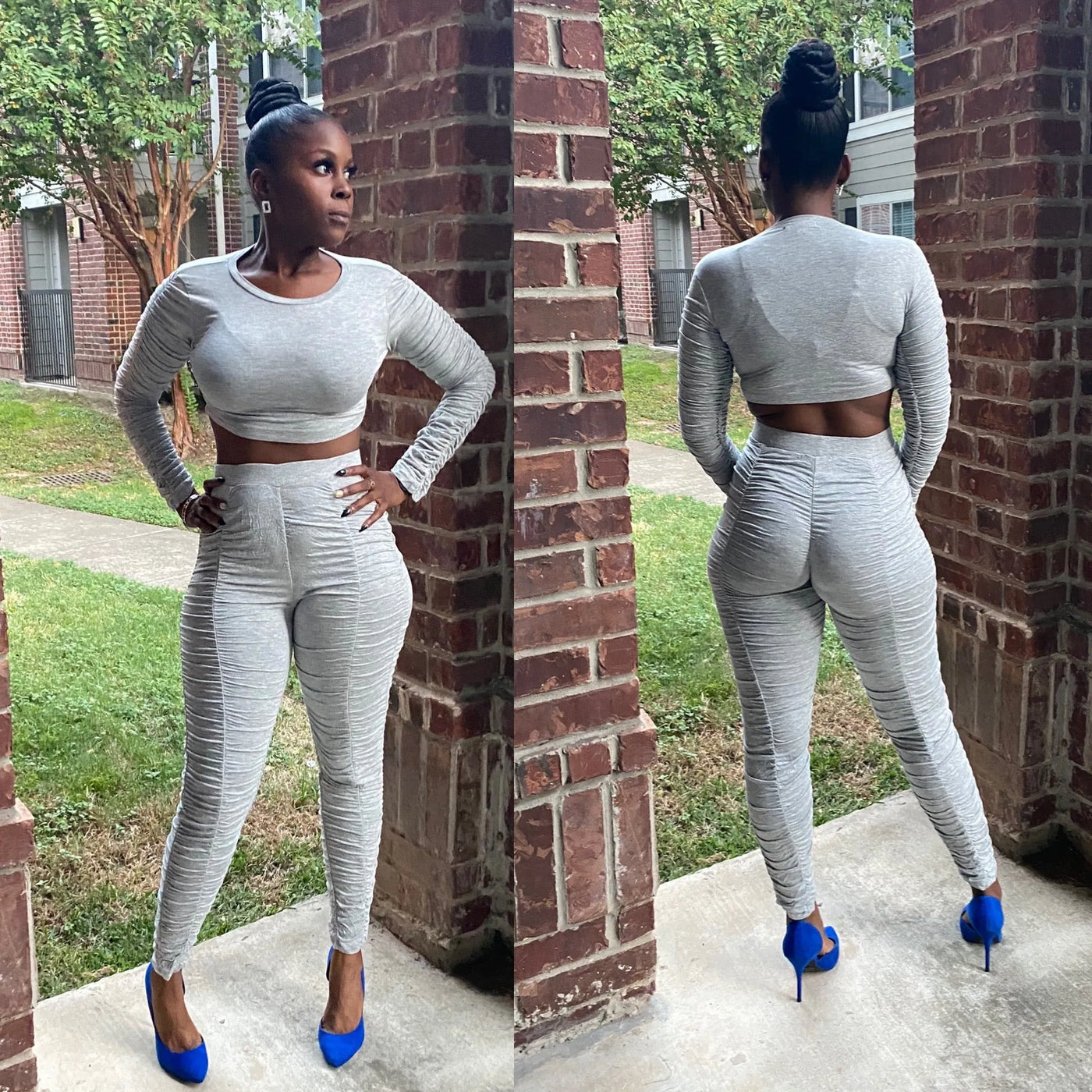 All Ruched Set - Closet Her'