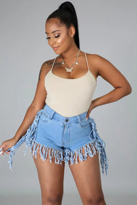 Fringed For You Shorts - Closet Her'