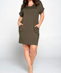 Day Solid Dress - Closet Her'