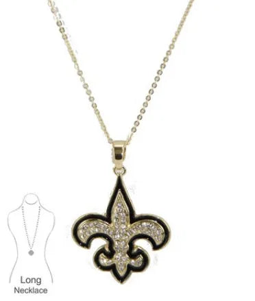 State of Louisiana Necklace w/Fleur ⚜️